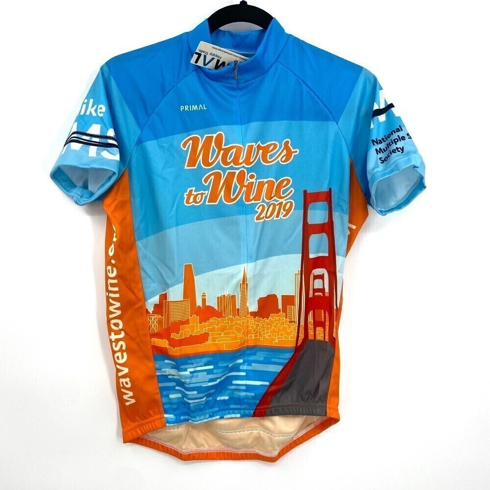 NWT PRIMAL Waves to Wine 2019 San Francisco Golden Gate Bridge Cycling Jersey